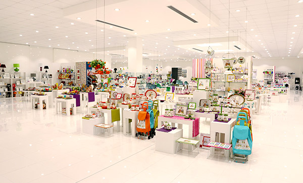 Ambiente tematico dello showroom Galileo