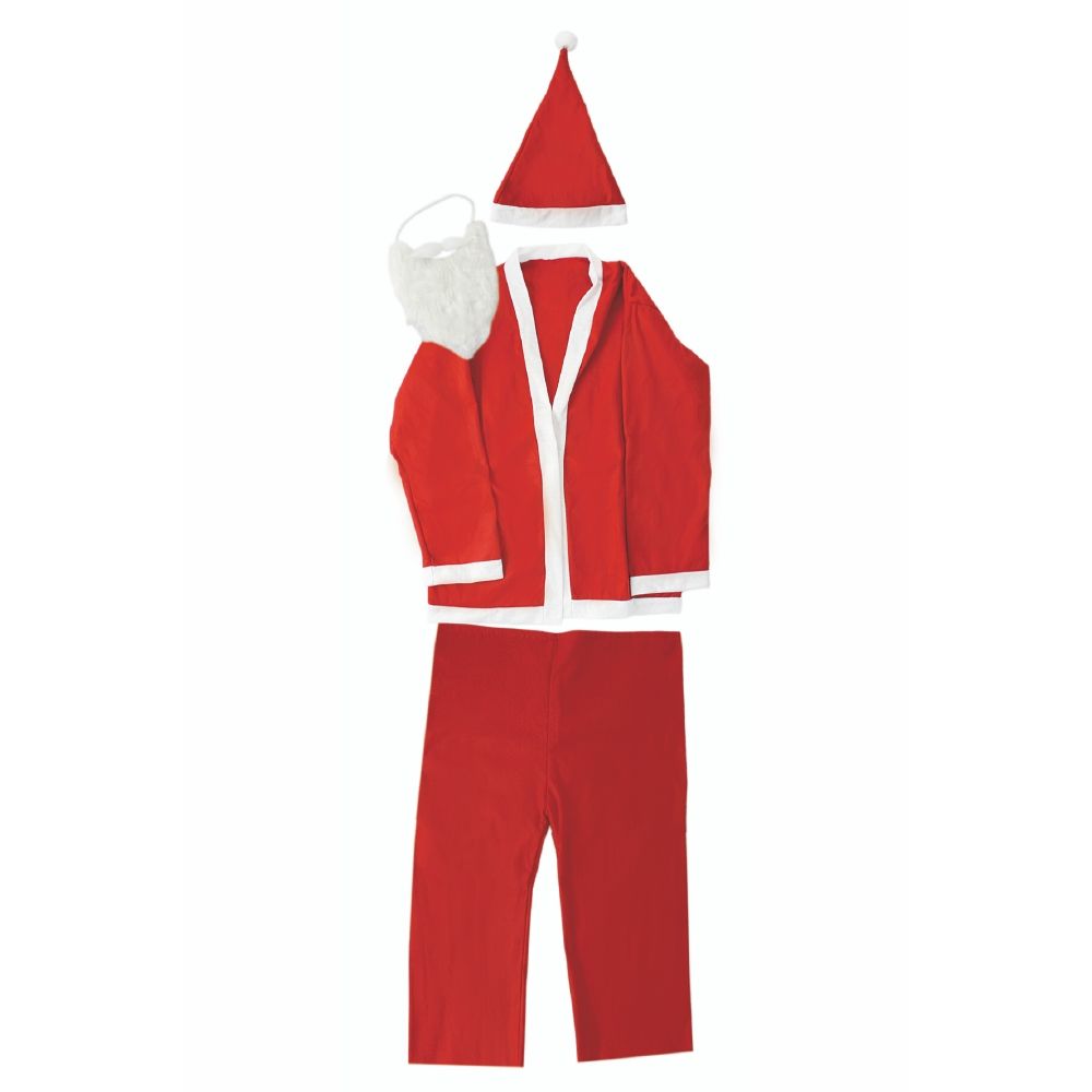 Elegante Costume Babbo Natale Taglia Unica Santa`s House