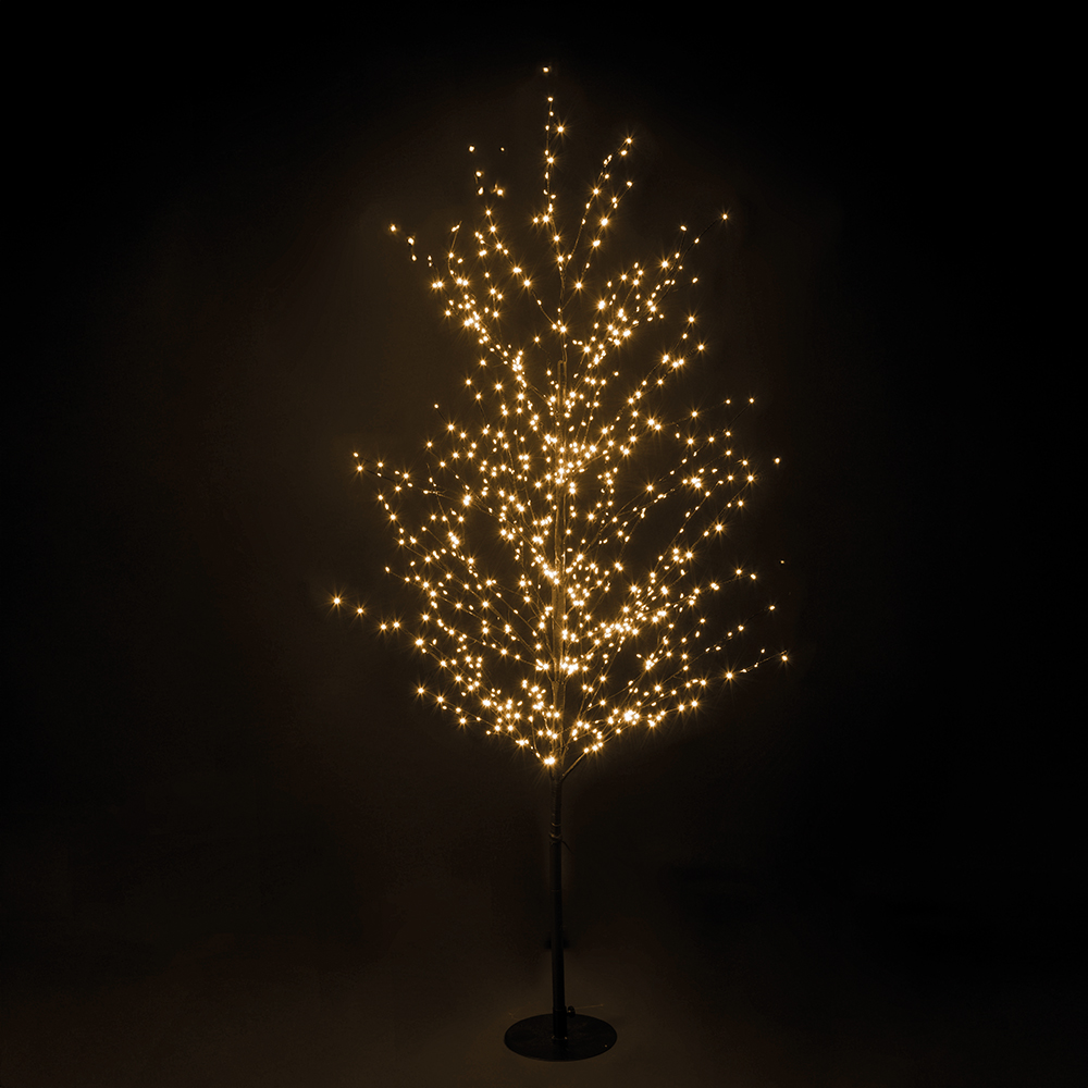 Albero luminoso 600 led h. 120 cm bianco caldo, Kooper