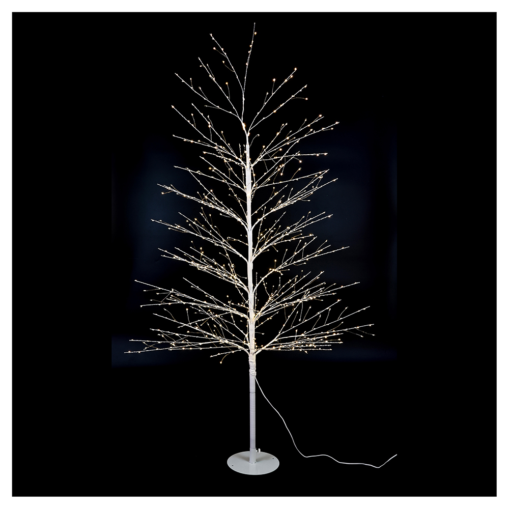 Albero luminoso 600 led h. 120 cm bianco caldo, Kooper