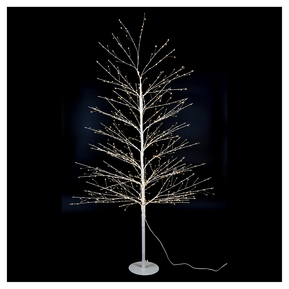 Albero luminoso 1000 led h. 160 cm bianco caldo, Kooper