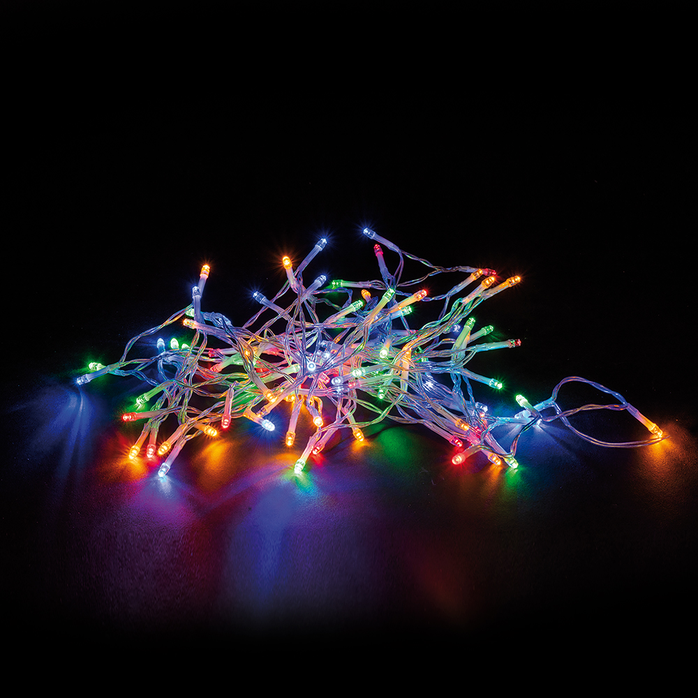 Filo 100 led a batteria multicolor 7 m, Santa's House