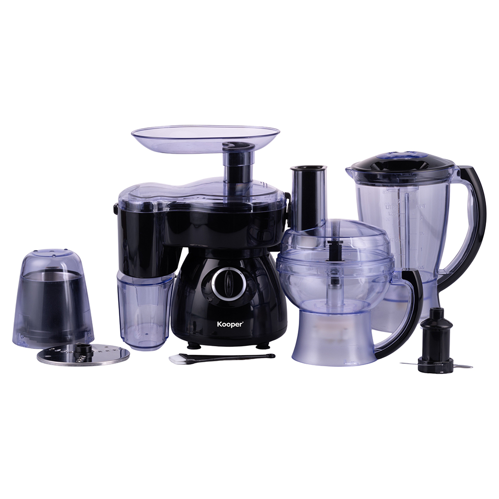 Robot Multifunzione 6 in 1 300W, nero, Kooper