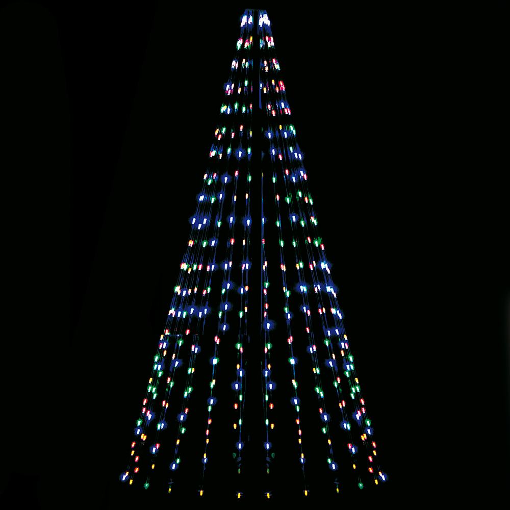 Mantello 308 microled, multicolor uso esterno, Santa's House