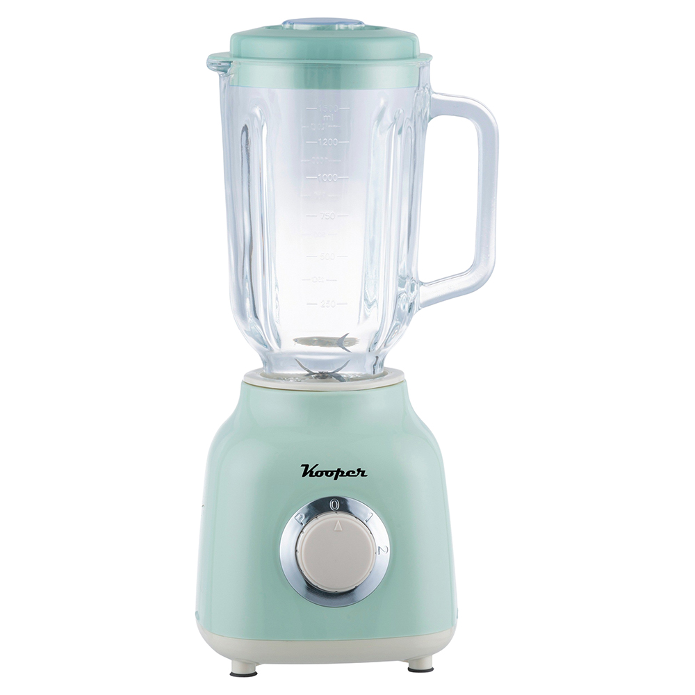 Frullatore elettrico 500 W, brocca graduata 1,5 L, salvia e avorio, Kooper