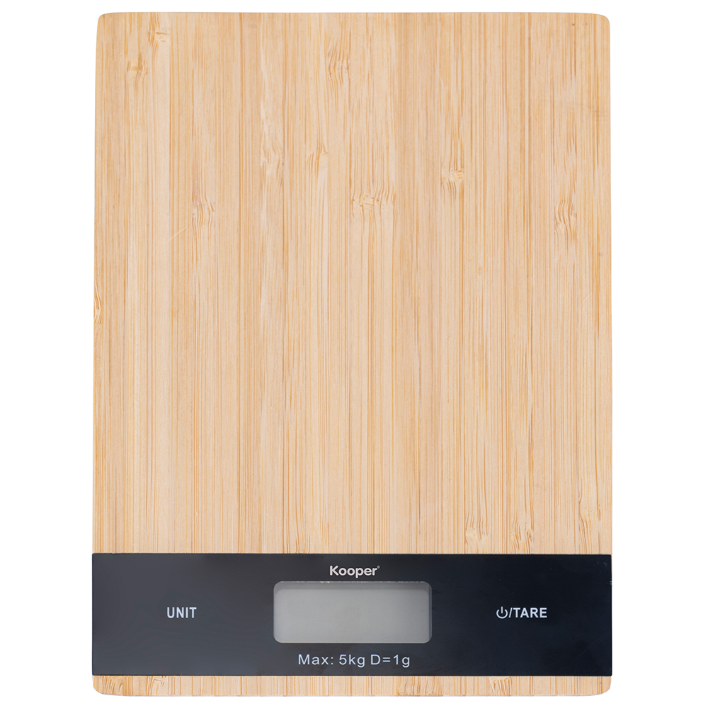 Bilancia da cucina digitale in bambù 5 Kg, Kooper