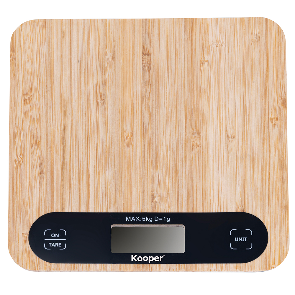 Bilancia da cucina digitale in bambù 5 Kg, Kooper