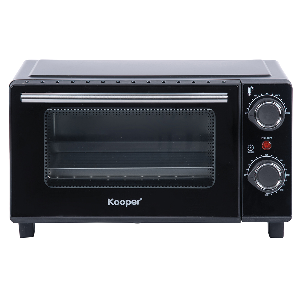 Forno elettrico 15 L, vetro temperato, 650 W, nero Kooper