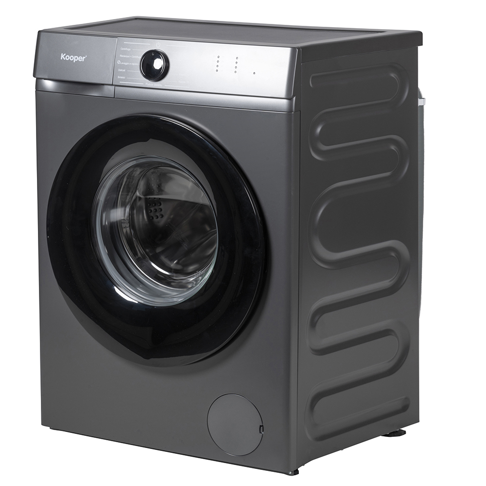 Lavatrice 8 Kg slim, 11 programmi automatici, grigio, Kooper