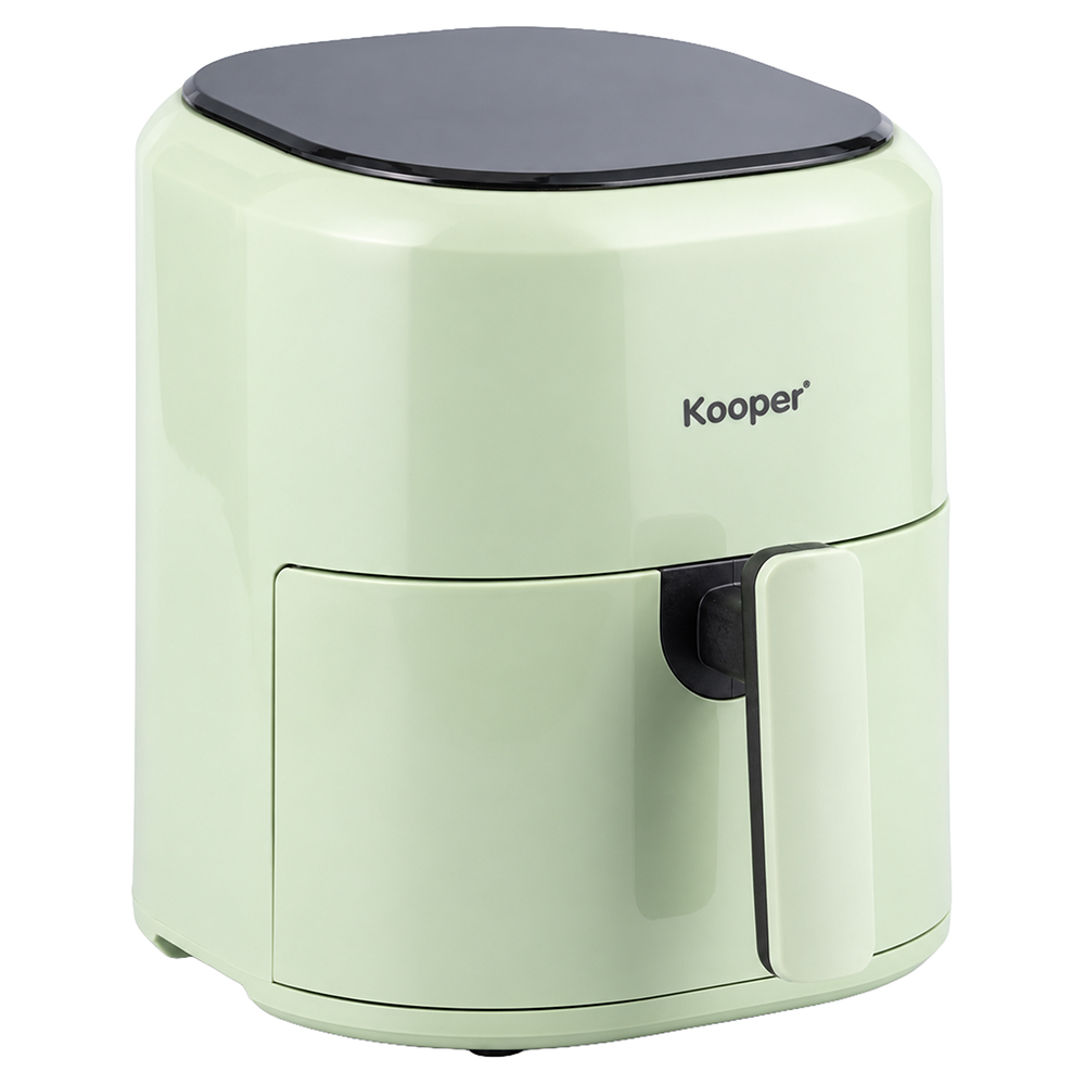 Friggitrice ad aria 5,5 L, display touch, 1200 W, verde salvia, Kooper