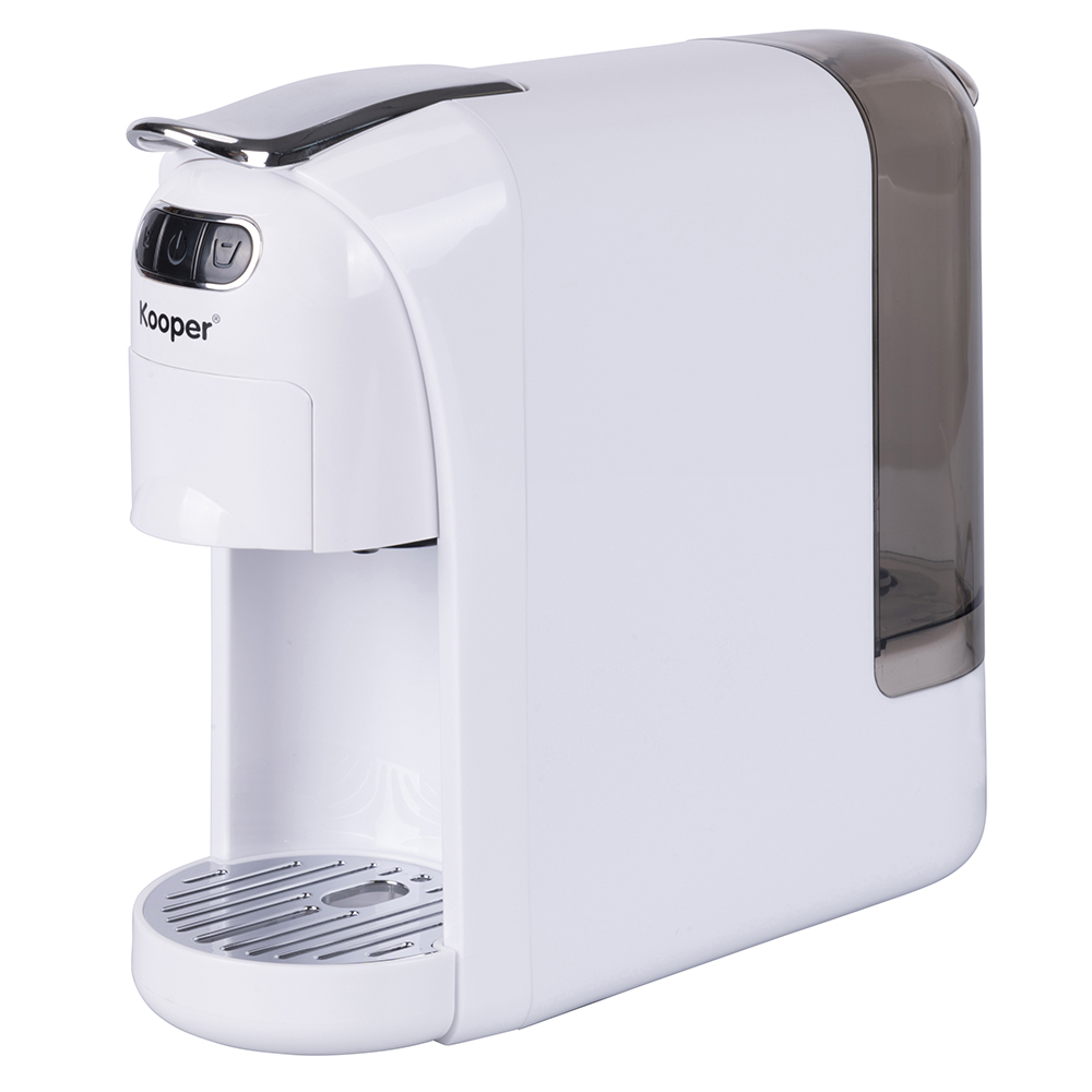 Macchina caffè espresso 3 in 1 a capsule, cialde e polvere, bianco, Caffea Kooper