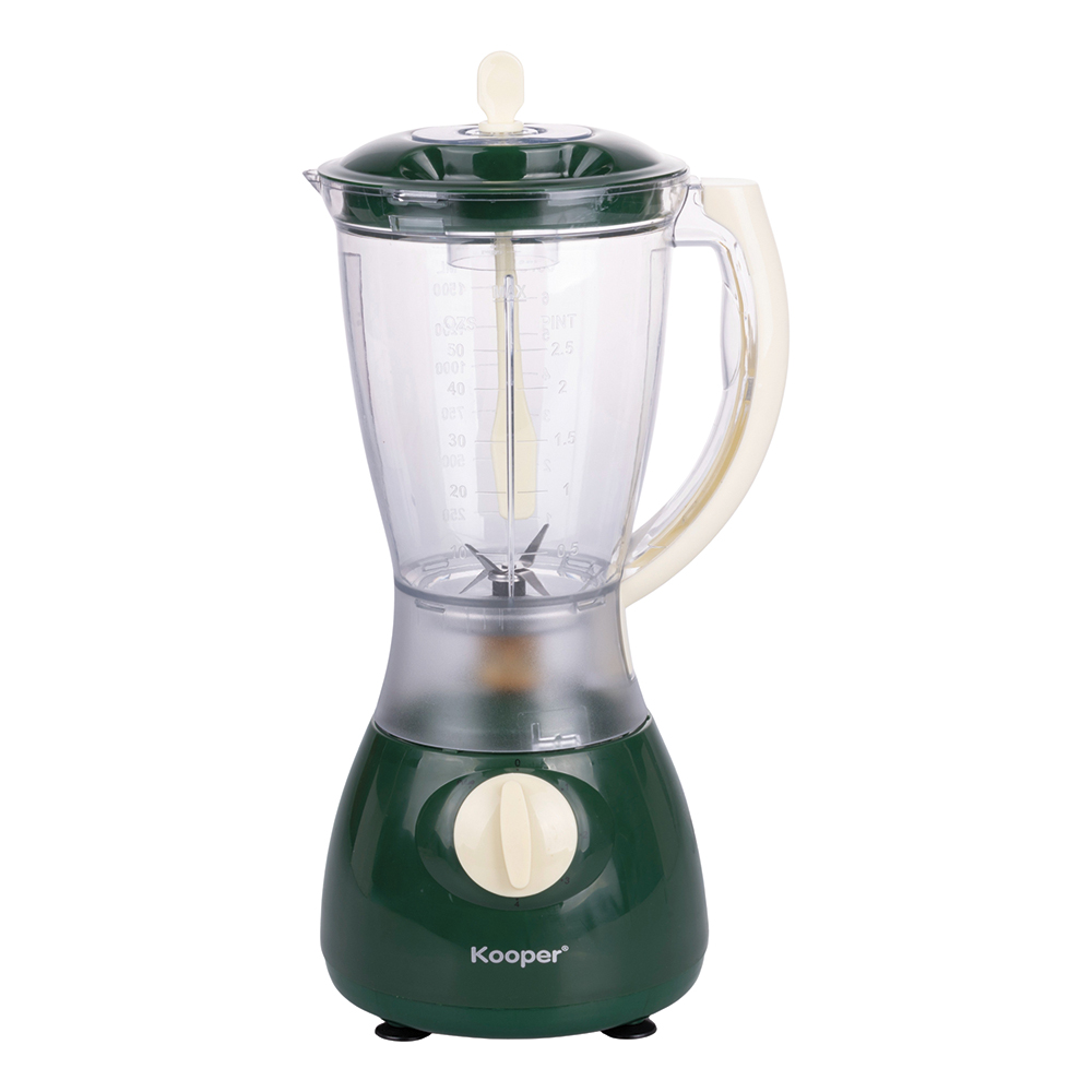 Frullatore elettrico 1,8 L, 4 velocità, funzione Pulse, 350 W, verde e avorio, Kooper