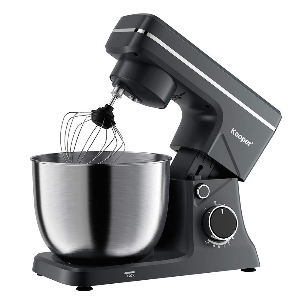 Impastatrice planetaria 5,5 L, 1500 W, grigio scuro, Kooper