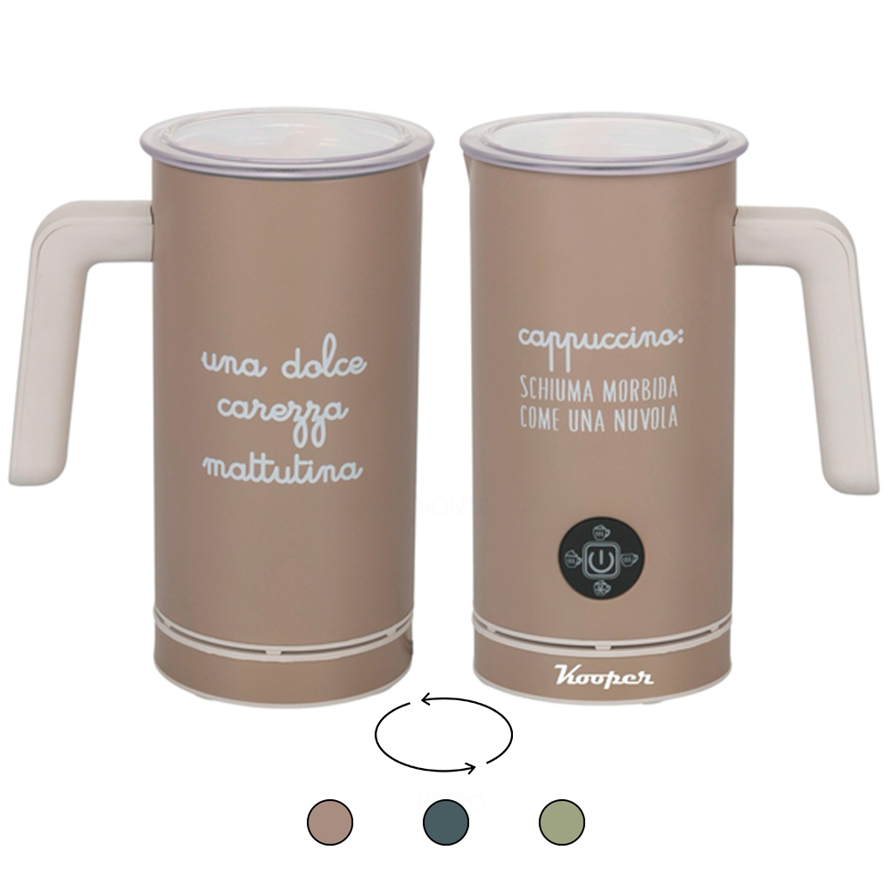 Cappuccinatore, monta e scalda, 500W, silver, Kooper