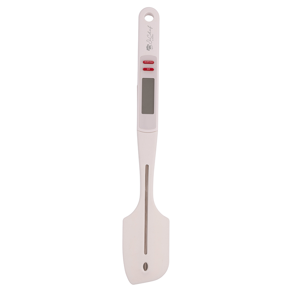 Spatola termometro digitale da cucina, in acciaio e silicone, SìChef