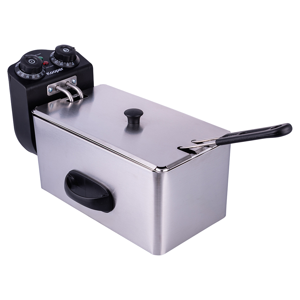 Friggitrice a immersione 3L in acciaio inox 2000 W, Kooper