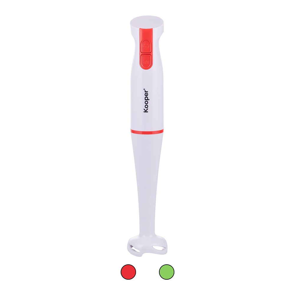 Frullatore elettrico a immersione 300W, 2 velocità + Pulse, bianco, Kooper
