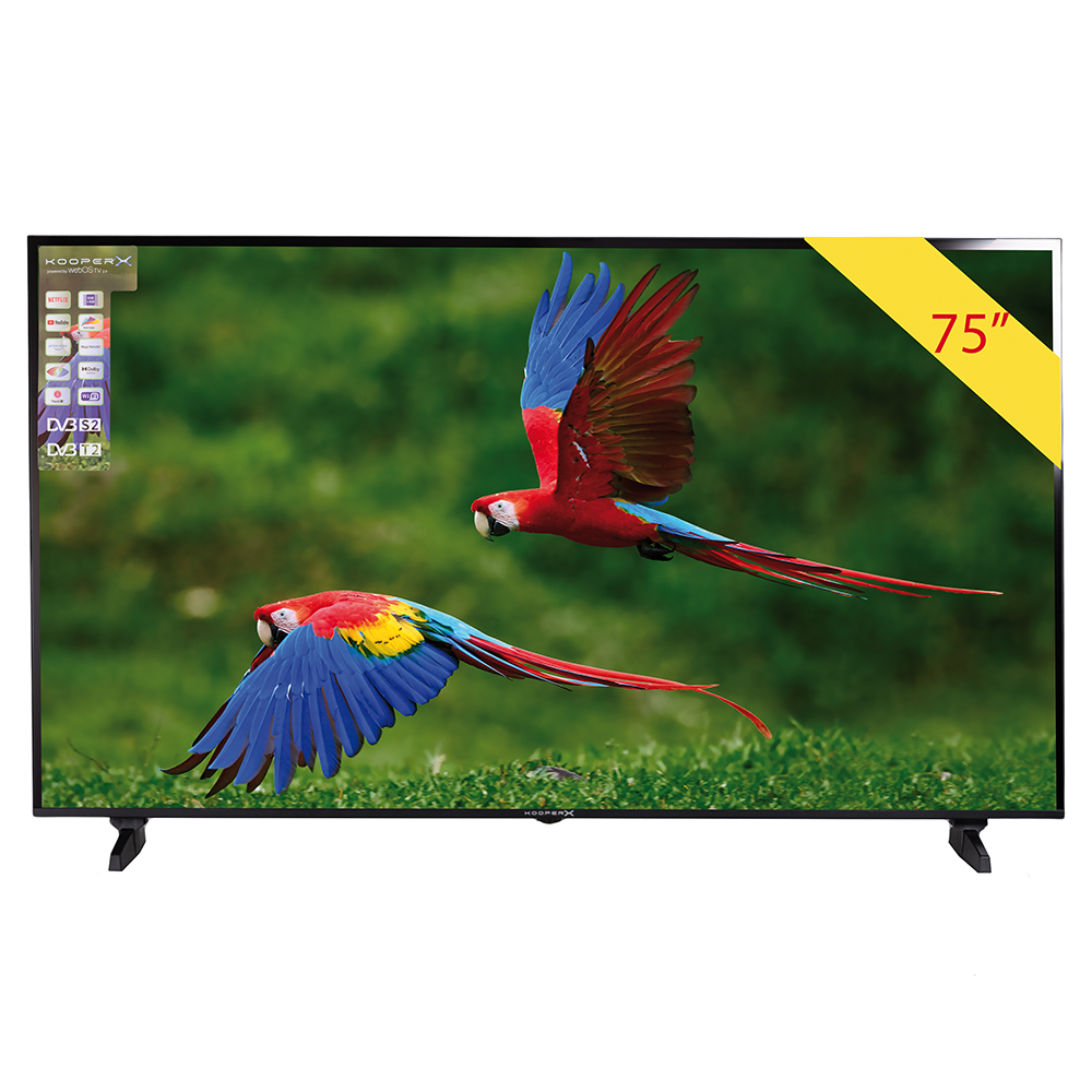 Smart TV LED 75'', ultra HD 4K, Kooper X