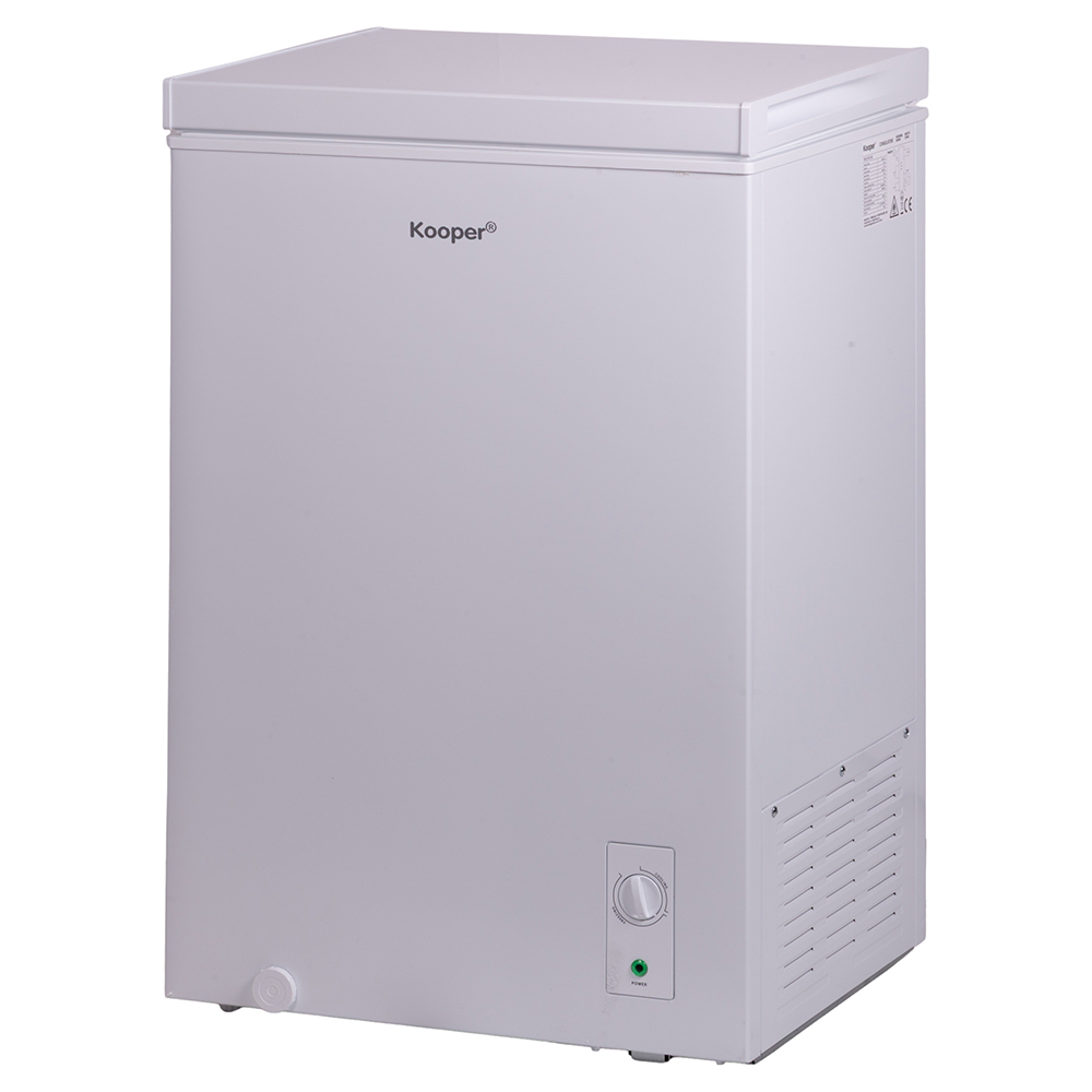 Congelatore a pozzetto 100L, cestello rimovibile, 54,7x44,6x85 cm, bianco, Kooper